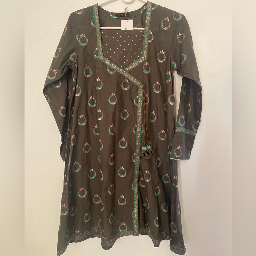 J. Kids Brown Kurta